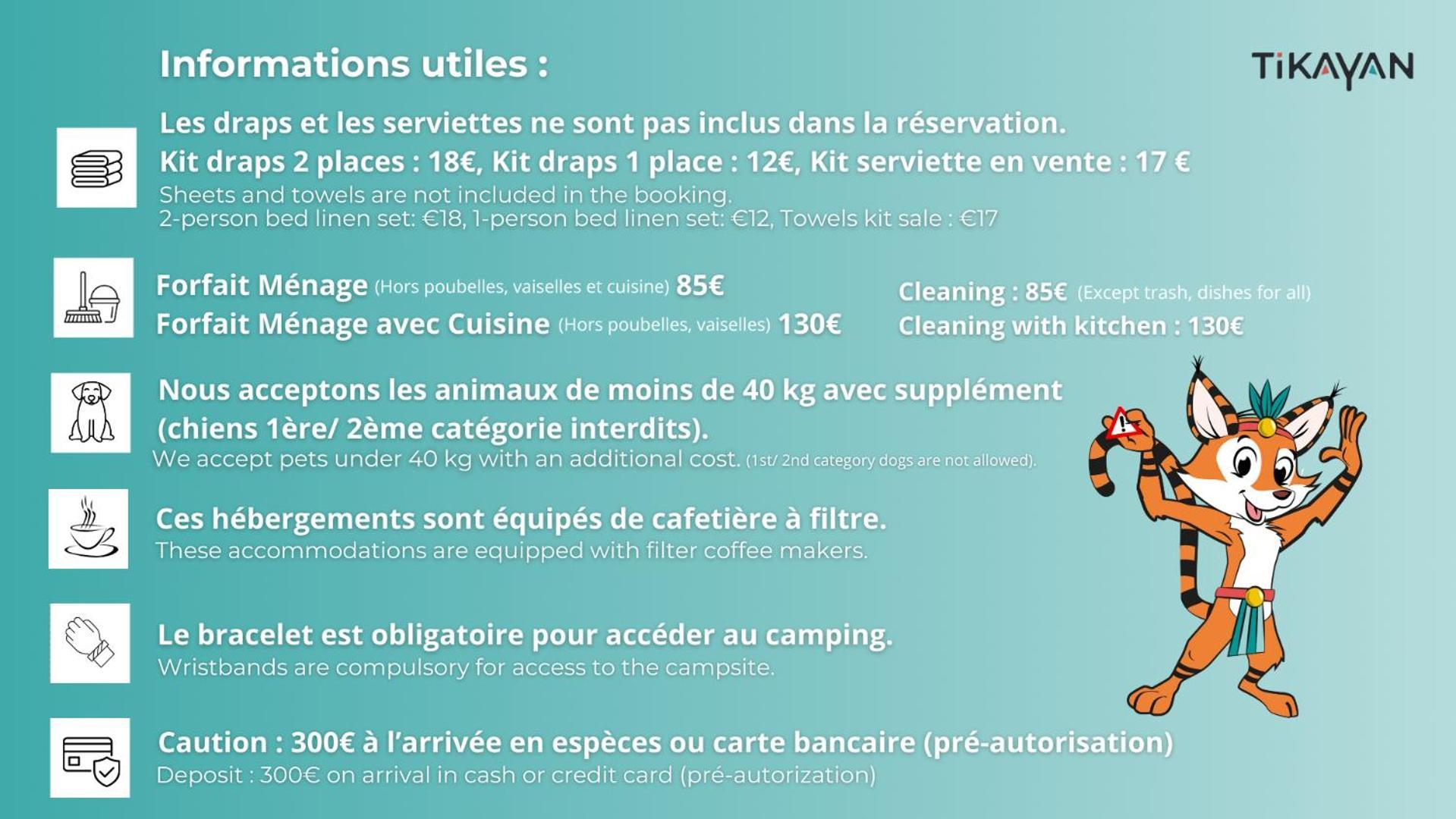 Camping Les Palmiers 히에레 객실 사진